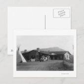 Uitzicht aan de buitenkant van een inheemse Amerik Briefkaart (Voorkant / Achterkant)