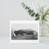 Uitzicht aan de buitenkant van een inheemse Amerik Briefkaart (Staand voorkant)