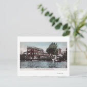 Uitzicht aan de buitenkant van een Sanitarium op d Briefkaart (Staand voorkant)