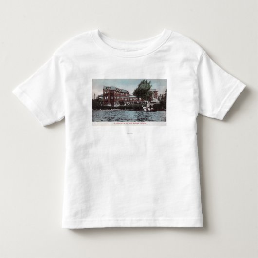 Uitzicht aan de buitenkant van een Sanitarium op d Kinder Shirts (Voorkant)