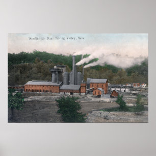 Uitzicht aan de buitenkant van een smeltend Plant Poster