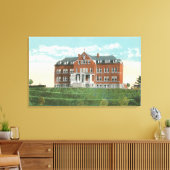 Uitzicht aan de buitenkant van het Benedictine San Canvas Afdruk (Insitu (Woonkamer))