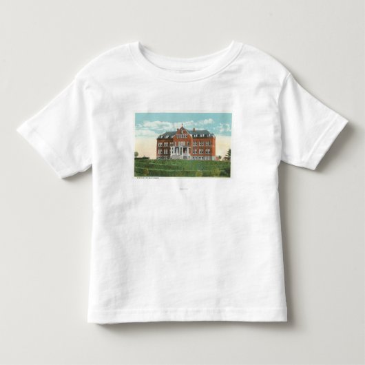 Uitzicht aan de buitenkant van het Benedictine San Kinder Shirts (Voorkant)