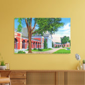 Uitzicht aan de buitenkant van het geheel van vere canvas afdruk (Insitu (Woonkamer))