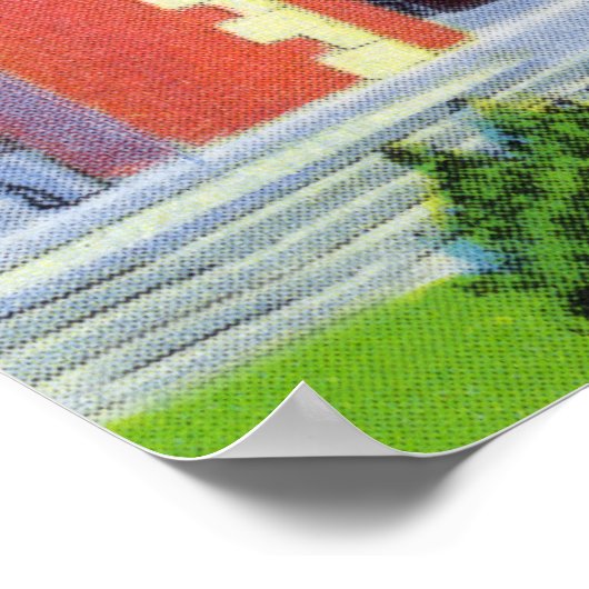 Uitzicht aan de buitenkant van het geheel van vere poster (Hoek)