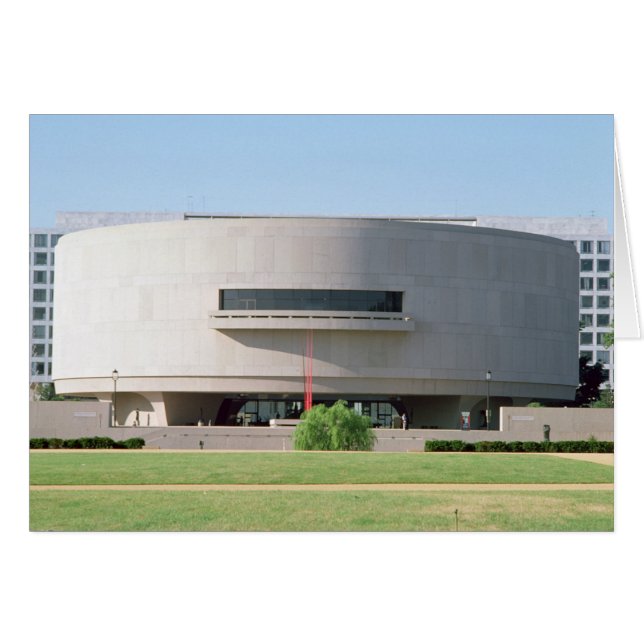 Uitzicht aan de buitenkant van het Hirshhorn-museu (Voorkant Horizontaal)