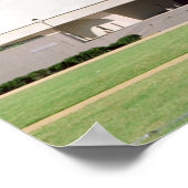 Uitzicht aan de buitenkant van het Hirshhorn-museu Poster (Hoek)