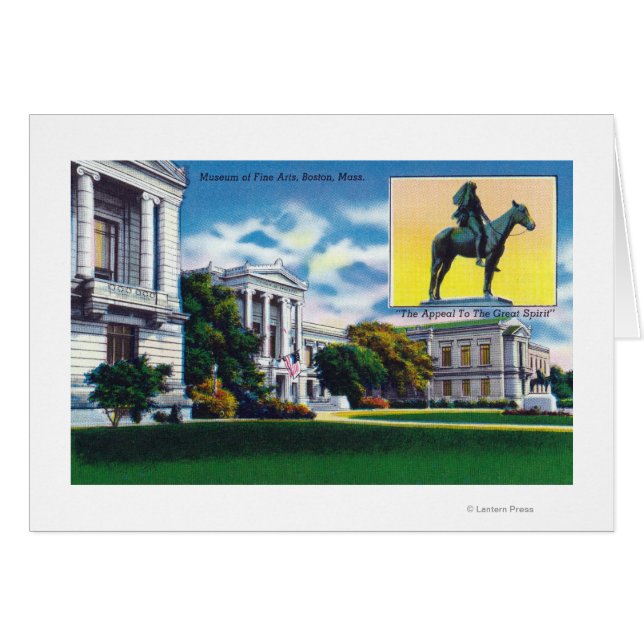 Uitzicht aan de buitenkant van het Museum of Fine  (Voorkant Horizontaal)