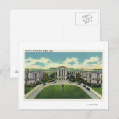 Uitzicht aan de buitenkant van het Museum of Fine Briefkaart (Voorkant / Achterkant)