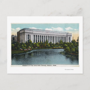 Uitzicht aan de buitenkant van het Museum of Fine  Briefkaart