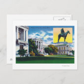 Uitzicht aan de buitenkant van het Museum of Fine  Briefkaart (Voorkant / Achterkant)