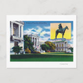 Uitzicht aan de buitenkant van het Museum of Fine  Briefkaart (Voorkant)