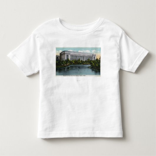 Uitzicht aan de buitenkant van het Museum of Fine  Kinder Shirts (Voorkant)