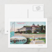 Uitzicht aan de buitenkant van het sanitarium voor briefkaart (Voorkant / Achterkant)