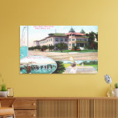 Uitzicht aan de buitenkant van het sanitarium voor canvas afdruk (Insitu (Woonkamer))