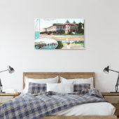 Uitzicht aan de buitenkant van het sanitarium voor canvas afdruk (Insitu (Slaapkamer))