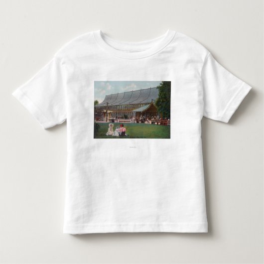 Uitzicht aan de buitenkant van Idora Park Skating  Kinder Shirts (Voorkant)