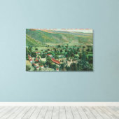 Uitzicht aan de buitenkant van Paraiso Hot Springs Canvas Afdruk (Insitu (Houten vloer))