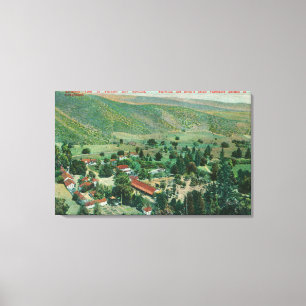 Uitzicht aan de buitenkant van Paraiso Hot Springs Canvas Afdruk