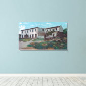 Uitzicht aan de buitenkant van Robert Louis Steven Canvas Afdruk (Insitu (Houten vloer))