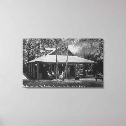 Uitzicht aan de buitenkant van sequoia canvas afdruk (Voorkant)