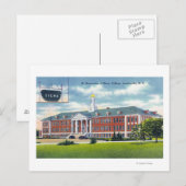 Uitzicht aan de buitenkant van Sint-Bernardine van Briefkaart (Voorkant / Achterkant)