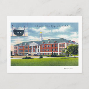 Uitzicht aan de buitenkant van Sint-Bernardine van Briefkaart