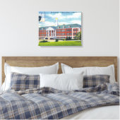 Uitzicht aan de buitenkant van Sint-Bernardine van Canvas Afdruk (Insitu (Slaapkamer))