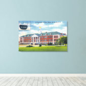 Uitzicht aan de buitenkant van Sint-Bernardine van Canvas Afdruk (Insitu (Houten vloer))