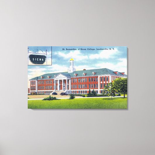 Uitzicht aan de buitenkant van Sint-Bernardine van Canvas Afdruk (Voorkant)