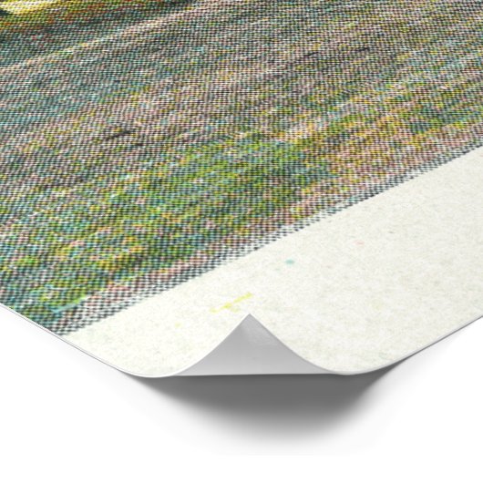 Uitzicht aan de buitenzijde van de middelbare scho poster (Hoek)