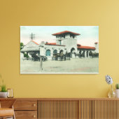 Uitzicht aan de buitenzijde van de opslagplaats vo canvas afdruk (Insitu (Woonkamer))