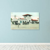 Uitzicht aan de buitenzijde van de opslagplaats vo canvas afdruk (Insitu (Houten vloer))