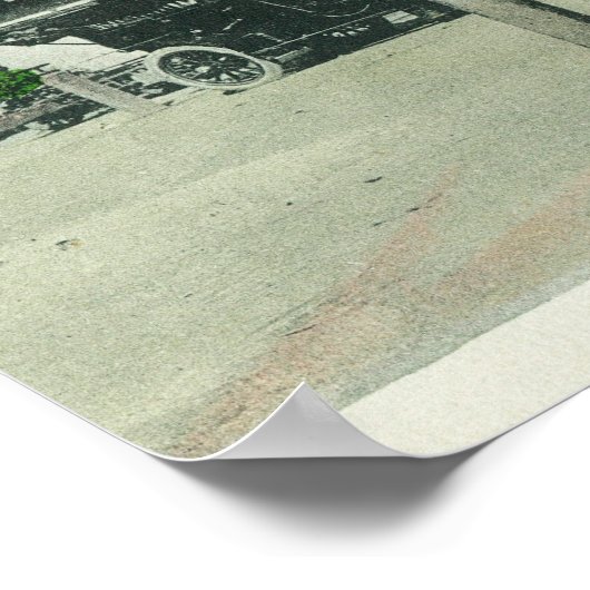 Uitzicht aan de buitenzijde van de opslagplaats vo poster (Hoek)