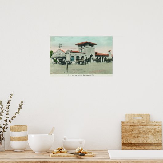 Uitzicht aan de buitenzijde van de opslagplaats vo poster (Keuken)