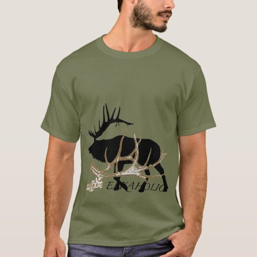 Uitzicht aan de Elkaholic zijde T-shirt (Voorkant)