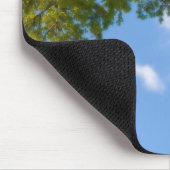 uitzicht aan de hemel met boomtop muismat (Hoek)