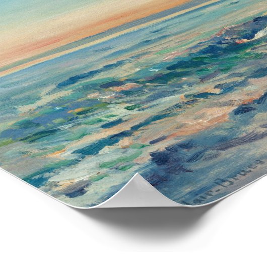 Uitzicht aan de kust | William Blair Bruce Poster (Hoek)