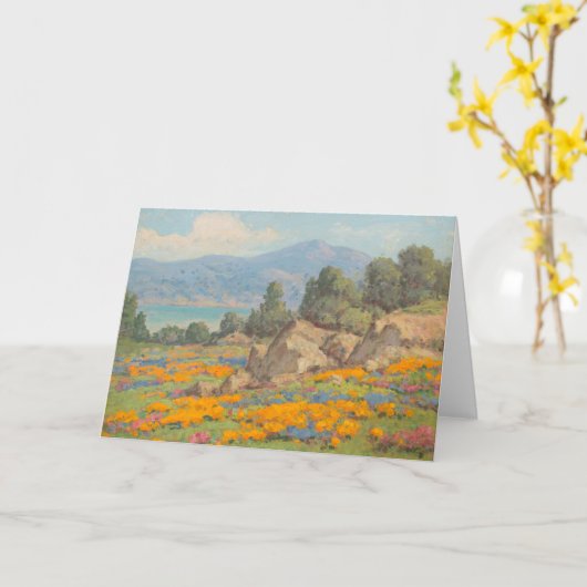 Uitzicht aan de kust | William Franklin Jackson Kaart (Gele Bloem)