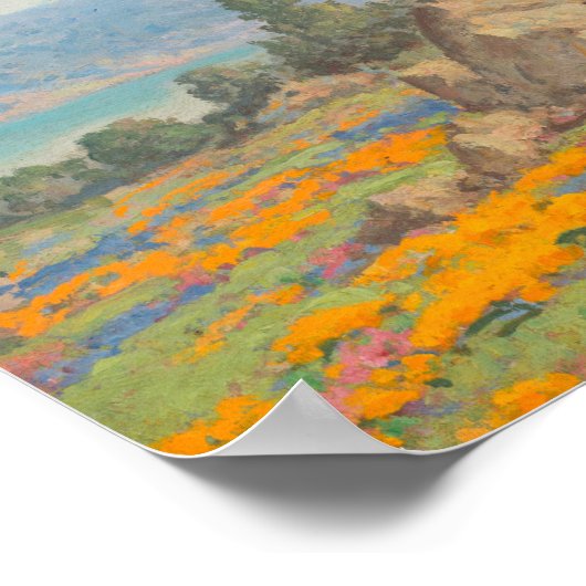 Uitzicht aan de kust | William Franklin Jackson Poster (Hoek)