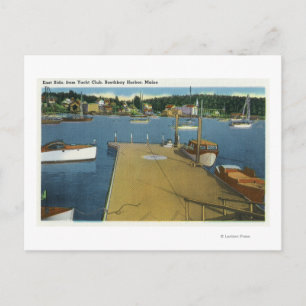 Uitzicht aan de oostkant van de jachtclub briefkaart