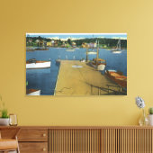 Uitzicht aan de oostkant van de jachtclub canvas afdruk (Insitu (Woonkamer))