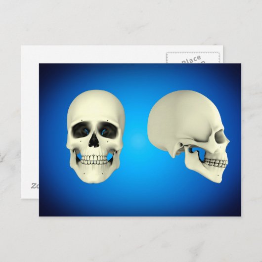 Uitzicht aan de voorzijde en Uitzicht aan de zij v Briefkaart (Voorkant / Achterkant)