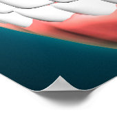 Uitzicht aan de voorzijde van de menselijke mond m poster (Hoek)