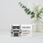 Uitzicht aan de voorzijde van de vrachtwagen | Tra Visitekaartje (Staand voorkant)