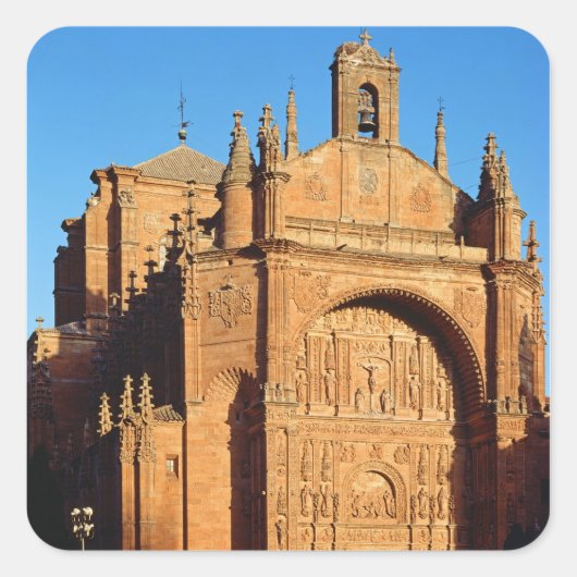 Uitzicht aan de westkant vierkante sticker (Voorkant)
