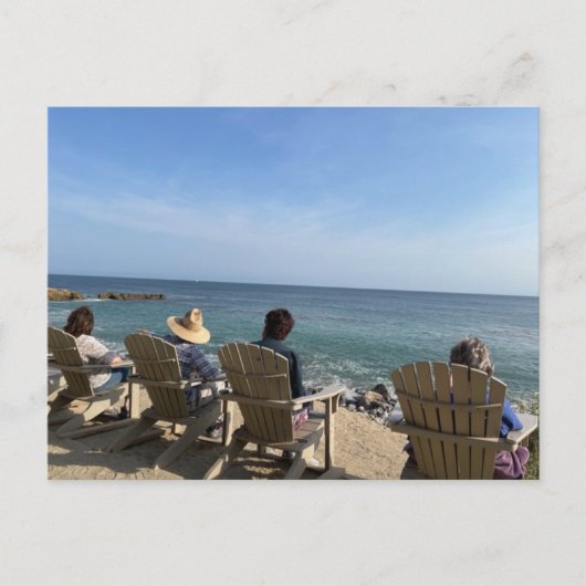 Uitzicht aan de zeezijde briefkaart (Voorkant)