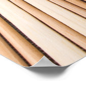 Uitzicht aan de zijkant van verse vegetarische sla poster (Hoek)