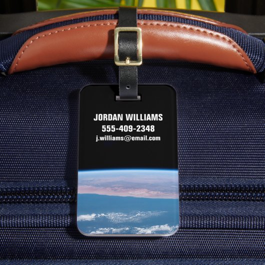 Uitzicht aan de zuidwestkust van Afrika. Bagagelabel (Voorkant Insitu 2)