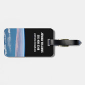 Uitzicht aan de zuidwestkust van Afrika. Bagagelabel (Achterkant horizontaal)